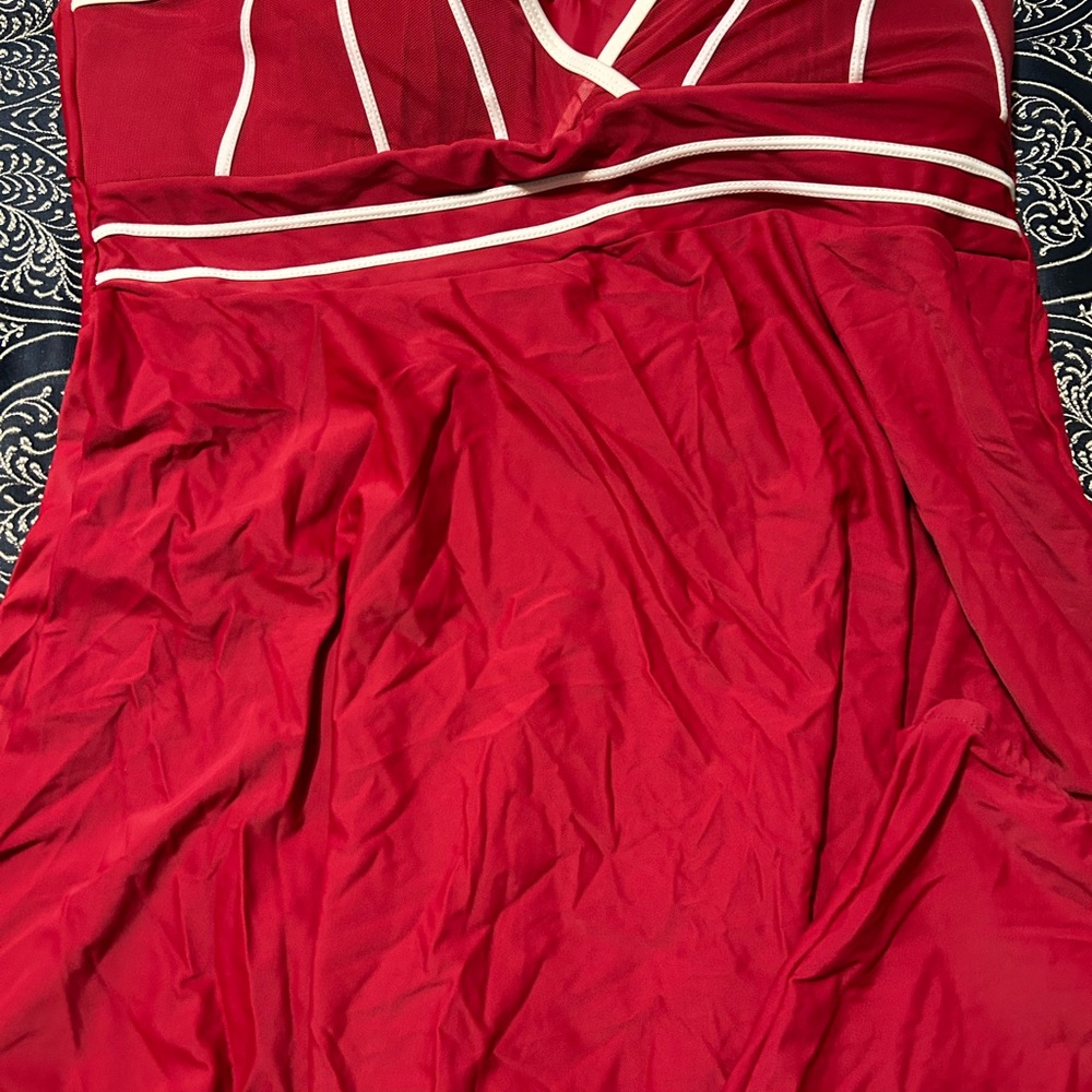 Elegant Red Swimsuit XXL